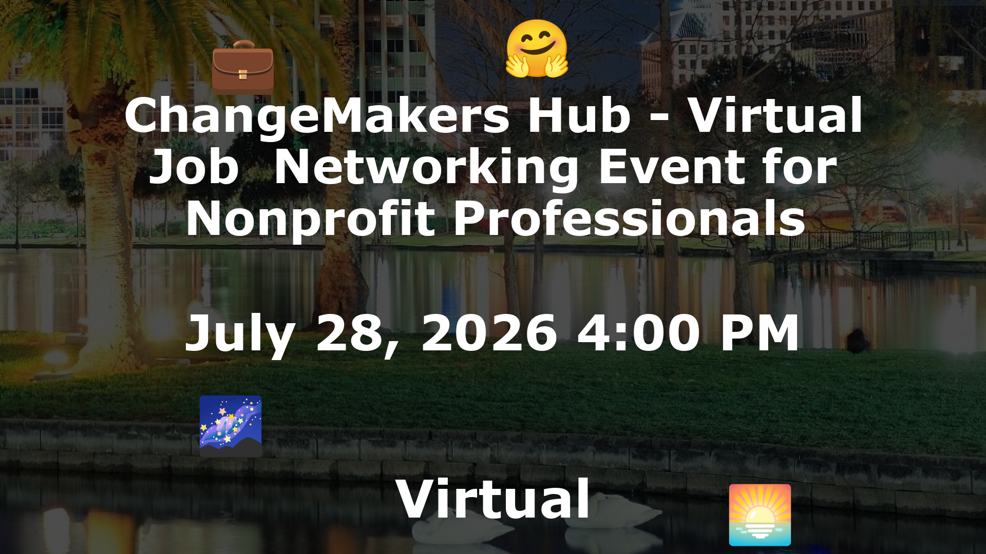 ChangeMakers Hub - Virtual Job  Networking Event for Nonprofit Professionals event image
